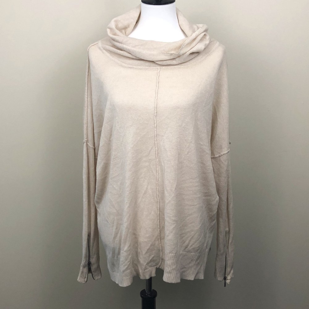 R D Style Cowl Neck Long Sleeve Sweater Size Large